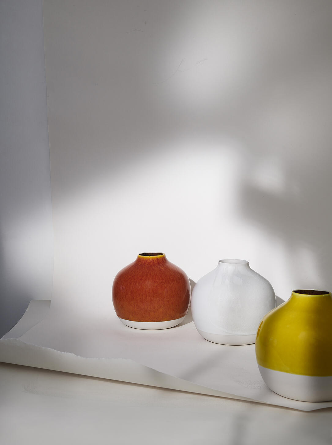 vase nefle orange ceramic manufacturer